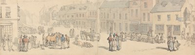 Newport High Street, Isle of Wight af Thomas Rowlandson